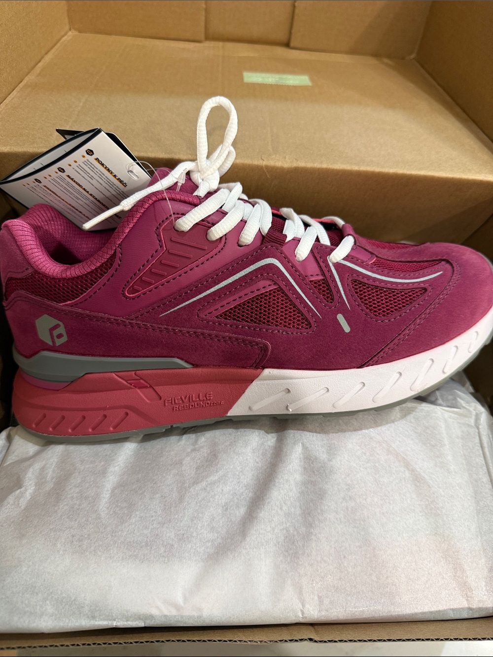 FitVille Rebound Core V1 Women’s Rose Red Sneakers